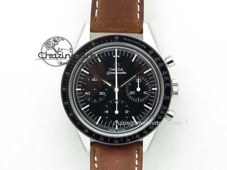 0507 Practical De Ville RG MKF 1:1 Best Edition Silver Dial RG Markers on Brown Leather Strap MIYOTA 9015 V 8049
